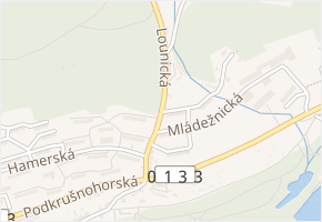 Čsl. armády v obci Litvínov - mapa ulice