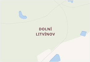 Dolní Litvínov v obci Litvínov - mapa části obce