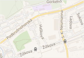 Haškova v obci Litvínov - mapa ulice