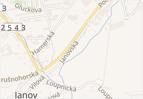 Janovská v obci Litvínov - mapa ulice
