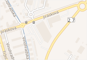 Jiráskova v obci Litvínov - mapa ulice