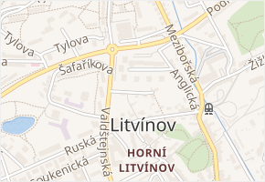 K. Světlé v obci Litvínov - mapa ulice