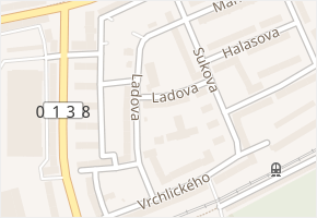 Ladova v obci Litvínov - mapa ulice