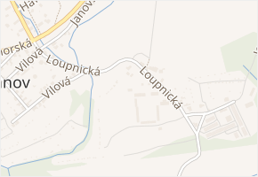 Loupnická v obci Litvínov - mapa ulice