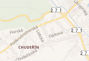 Partyzánská v obci Litvínov - mapa ulice