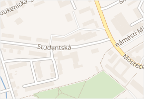 Studentská v obci Litvínov - mapa ulice
