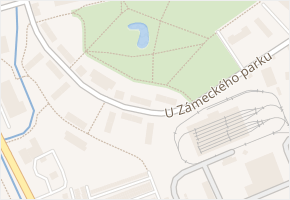 U Zámeckého parku v obci Litvínov - mapa ulice