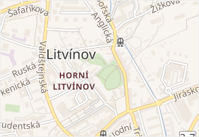 Zahradní v obci Litvínov - mapa ulice