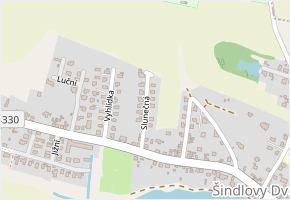 Slunečná v obci Litvínovice - mapa ulice
