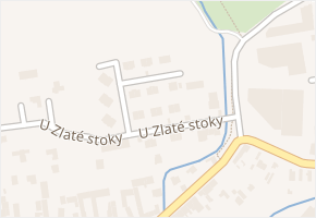 U Zlaté stoky v obci Litvínovice - mapa ulice