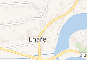 Lnáře v obci Lnáře - mapa části obce