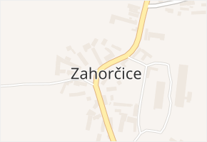 Zahorčice v obci Lnáře - mapa části obce
