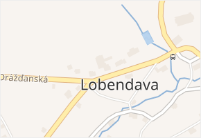 Lobendava v obci Lobendava - mapa části obce