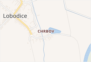 Chrbov v obci Lobodice - mapa části obce
