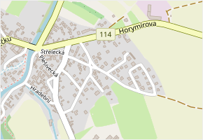 Na Drahách v obci Lochovice - mapa ulice