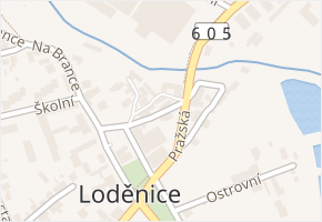 Havlíčkova v obci Loděnice - mapa ulice