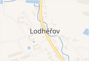 Lodhéřov v obci Lodhéřov - mapa části obce