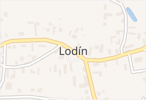 Lodín v obci Lodín - mapa části obce