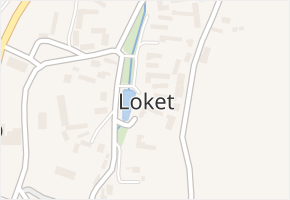 Loket v obci Loket - mapa části obce