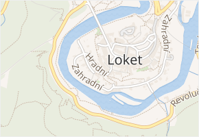 Hradní v obci Loket - mapa ulice
