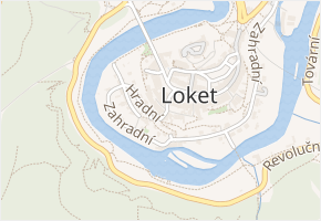 Radniční v obci Loket - mapa ulice