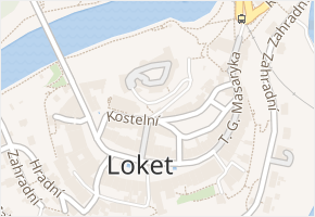 Zámecká v obci Loket - mapa ulice