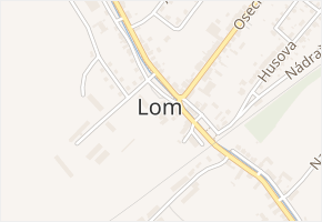 Vzdušná Jáma v obci Lom - mapa ulice