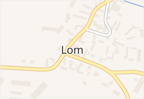 Lom v obci Lom - mapa části obce