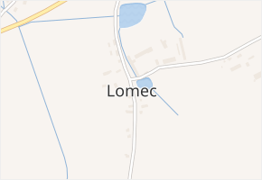 Lomec v obci Lomec - mapa části obce
