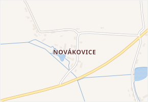 Novákovice v obci Lomec - mapa části obce