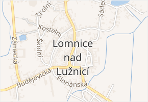 nám. 5. května v obci Lomnice nad Lužnicí - mapa ulice