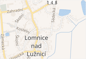Sluneční v obci Lomnice nad Lužnicí - mapa ulice