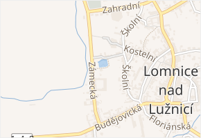 Zámecká v obci Lomnice nad Lužnicí - mapa ulice
