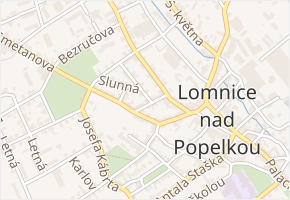 Fügnerova v obci Lomnice nad Popelkou - mapa ulice