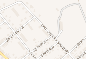 gen. Ludvíka Svobody v obci Lomnice nad Popelkou - mapa ulice