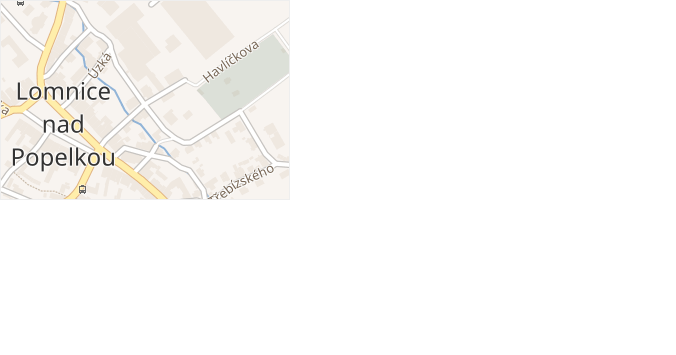 Havlíčkova v obci Lomnice nad Popelkou - mapa ulice