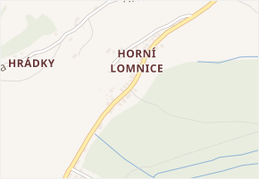 Hoření Lomnice v obci Lomnice nad Popelkou - mapa ulice