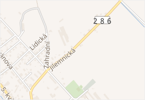 Jilemnická v obci Lomnice nad Popelkou - mapa ulice