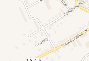 Karlov v obci Lomnice nad Popelkou - mapa ulice
