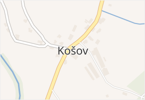 Košov v obci Lomnice nad Popelkou - mapa části obce