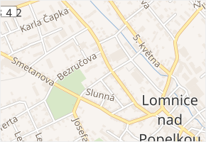 Pivovarská v obci Lomnice nad Popelkou - mapa ulice