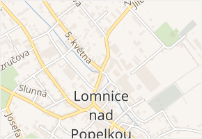 plk. Truhláře v obci Lomnice nad Popelkou - mapa ulice