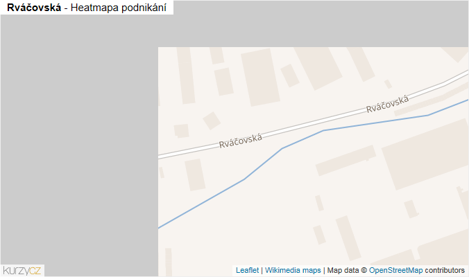 Mapa Rváčovská - Firmy v ulici.