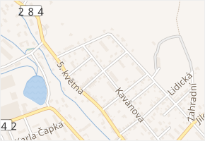 Želechovská v obci Lomnice nad Popelkou - mapa ulice