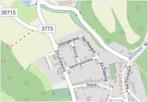 Příčná v obci Lomnice - mapa ulice