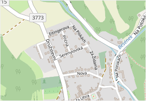 Serenyiovská v obci Lomnice - mapa ulice
