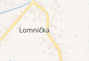 Lomnička v obci Lomnička - mapa části obce