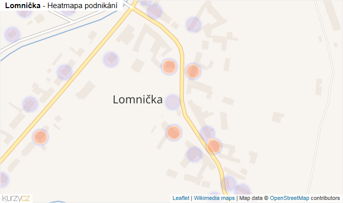 Mapa Lomnička - Firmy v části obce.