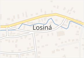 Losiná v obci Losiná - mapa části obce