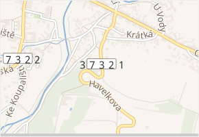 Havelkova v obci Loštice - mapa ulice